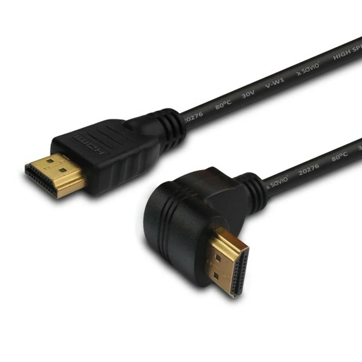 Cavo HDMI Savio CL-04 Ad angolo Nero 1,5 m