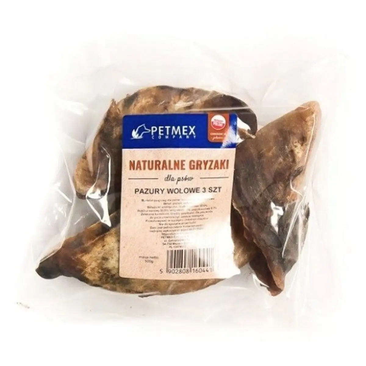 Snack per Cani Petmex Beef hooves Carne di manzo e vitello