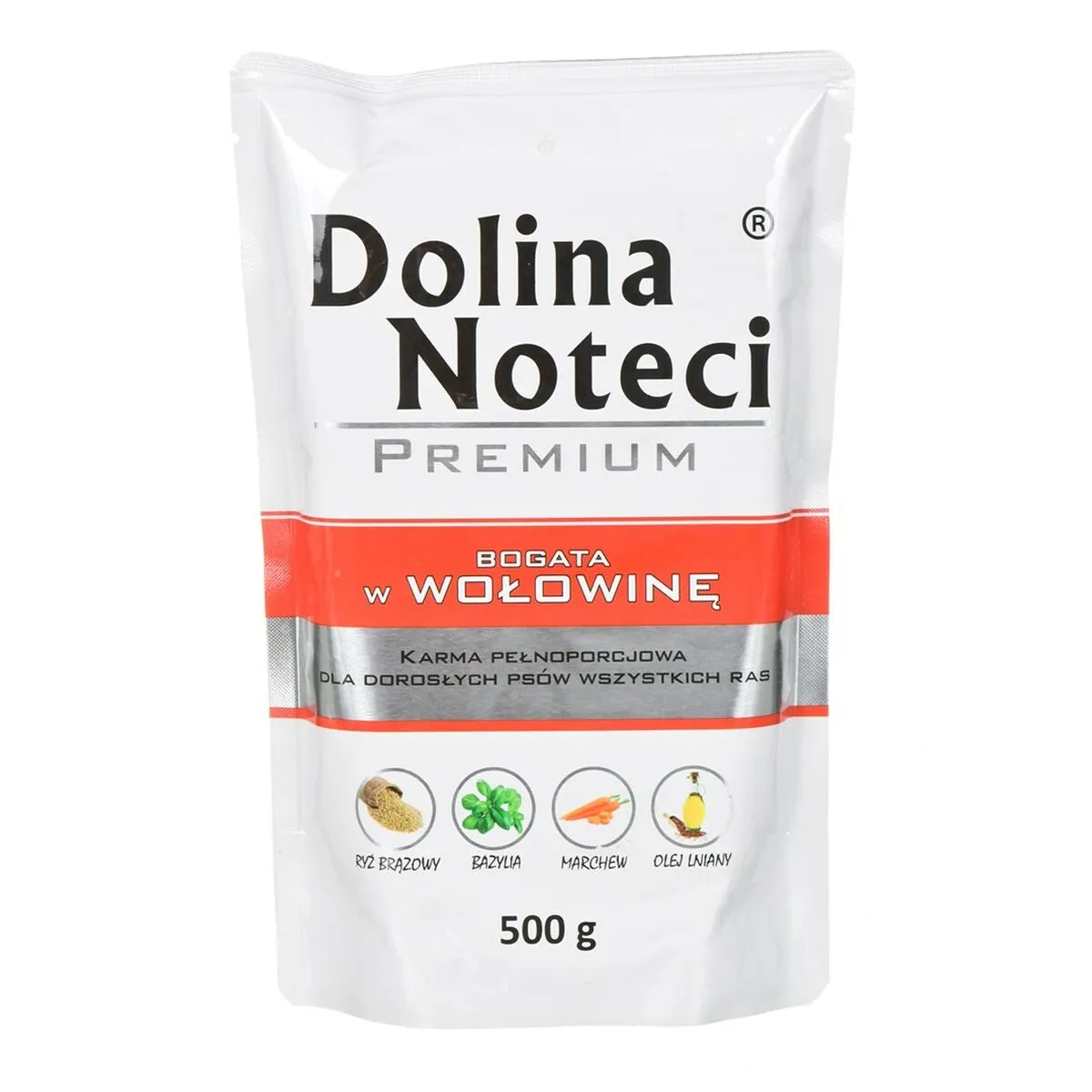 Cibo umido Dolina Noteci Premium Carne di vitello Maiale 500 L 500 g