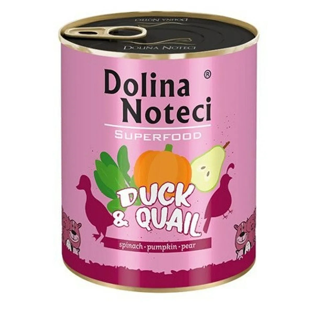 Cibo umido Dolina Noteci Superfood Anatra Uccelli 800 g