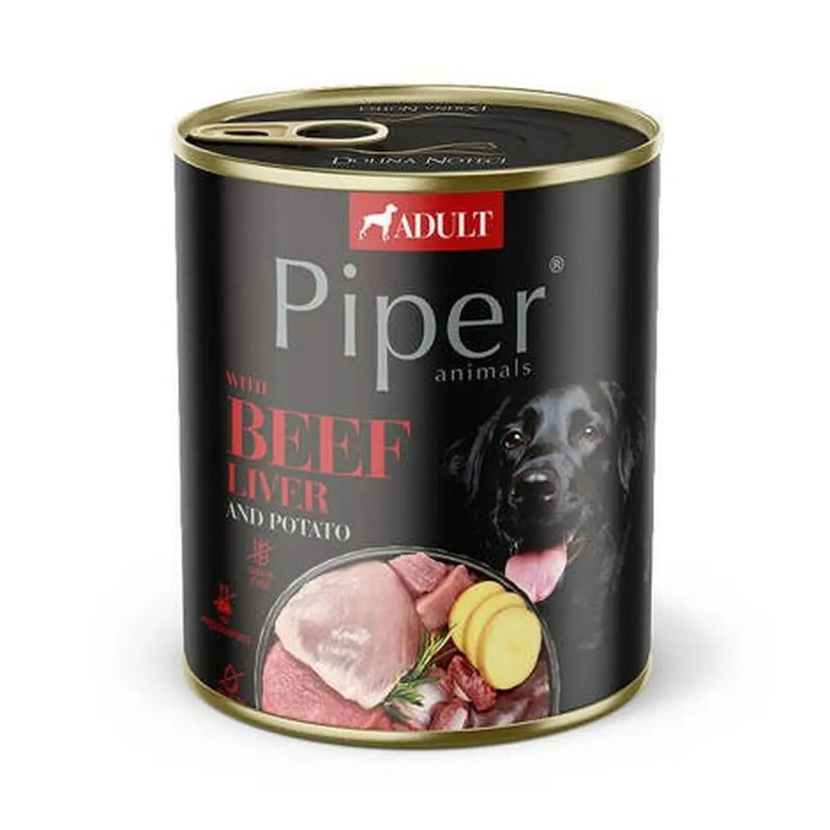 Cibo umido Dolina Noteci Piper Animals Carne di manzo e vitello 800 g