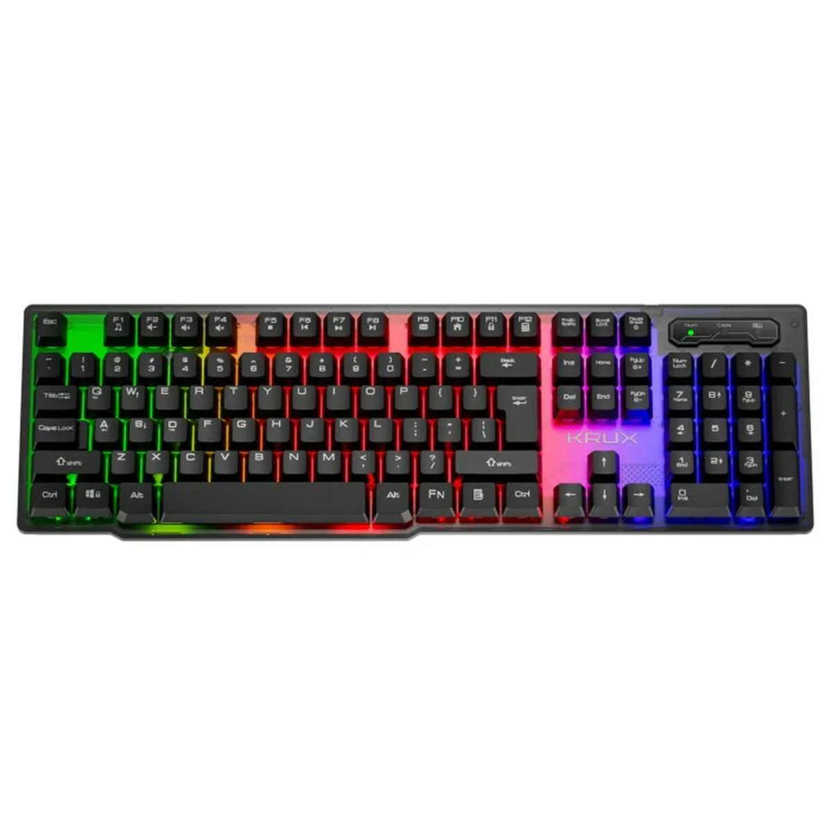 Tastiera Krux Solar Nero Multicolore QWERTY