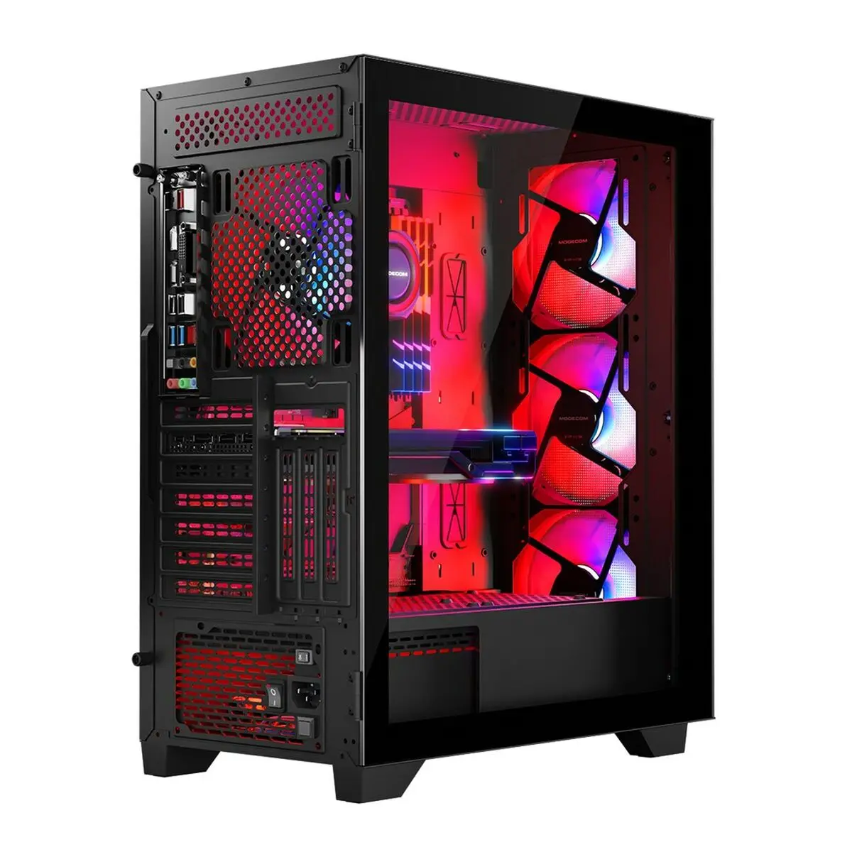 Case computer desktop ATX Modecom AT-MISTRAL-MG-10-00ARGB-0002 Nero