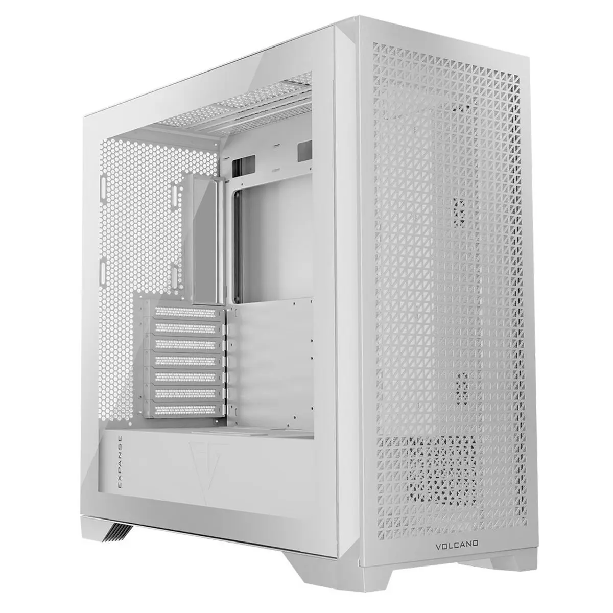 Case computer desktop ATX Modecom AT-EXPANSE-TG-NF-20-000000-0002 Bianco