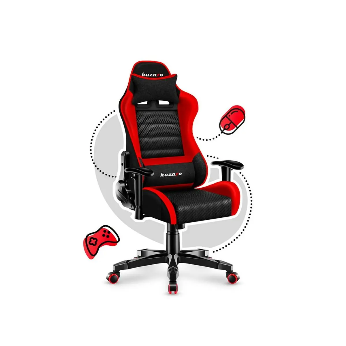 Sedia Gaming Huzaro HZ-Ranger 6.0 Nero Rosso Bambini