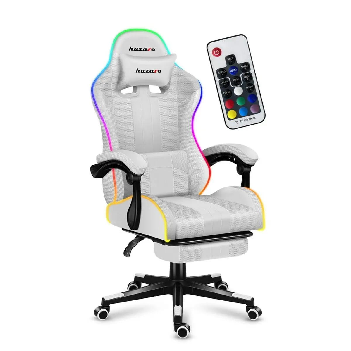 Sedia Gaming Huzaro FORCE 4.7 RGB Bianco