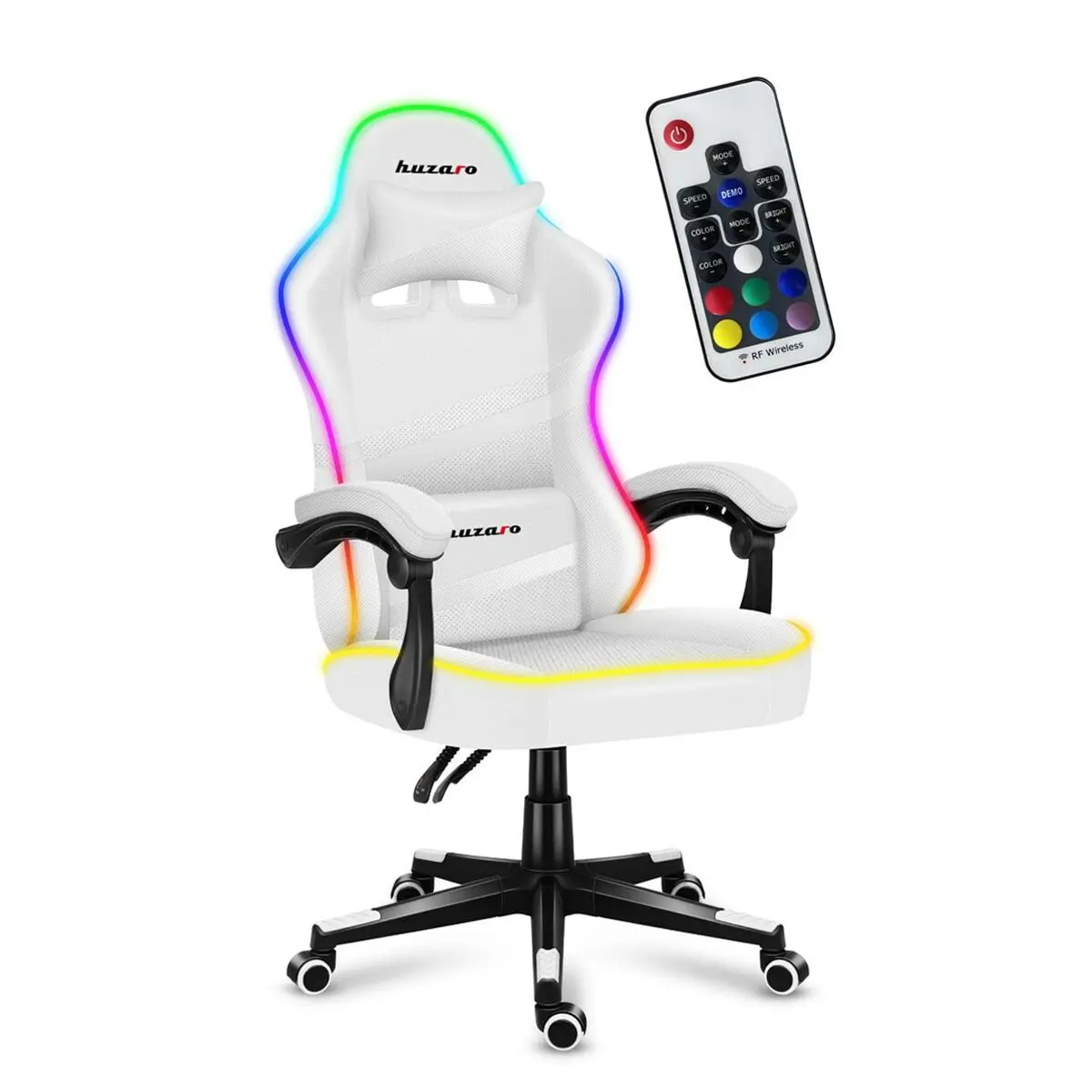 Sedia Gaming Huzaro Force 4.4 RGB Bianco