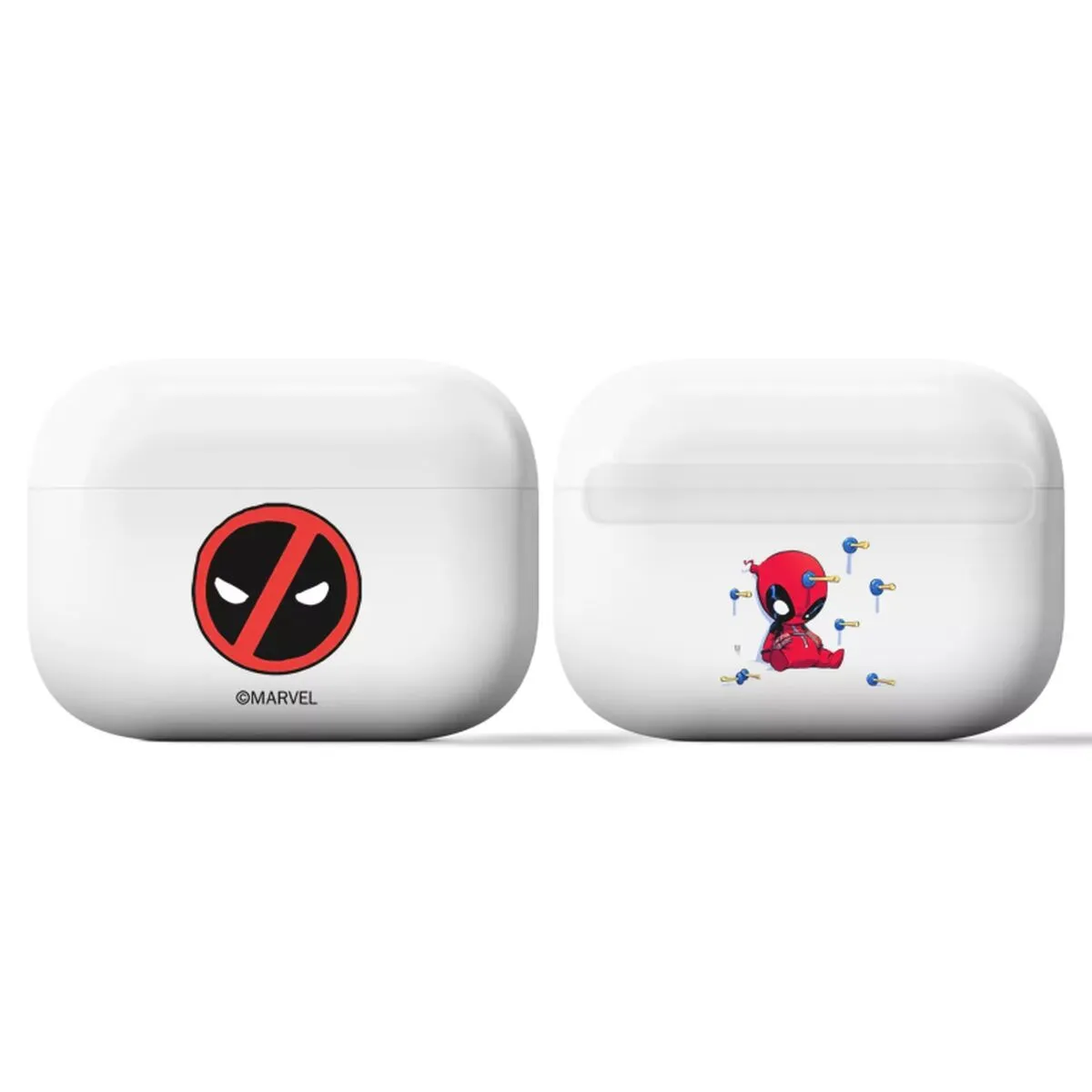 Custodia Protettrice ERT Group AirPods Pro Deadpool 002 Marvel Bianco