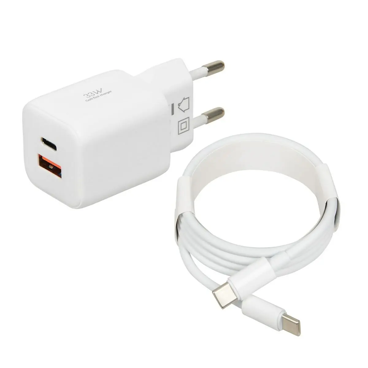 Caricabatterie da Parete Ibox ILUC42W Bianco 33 W (1 Unità)