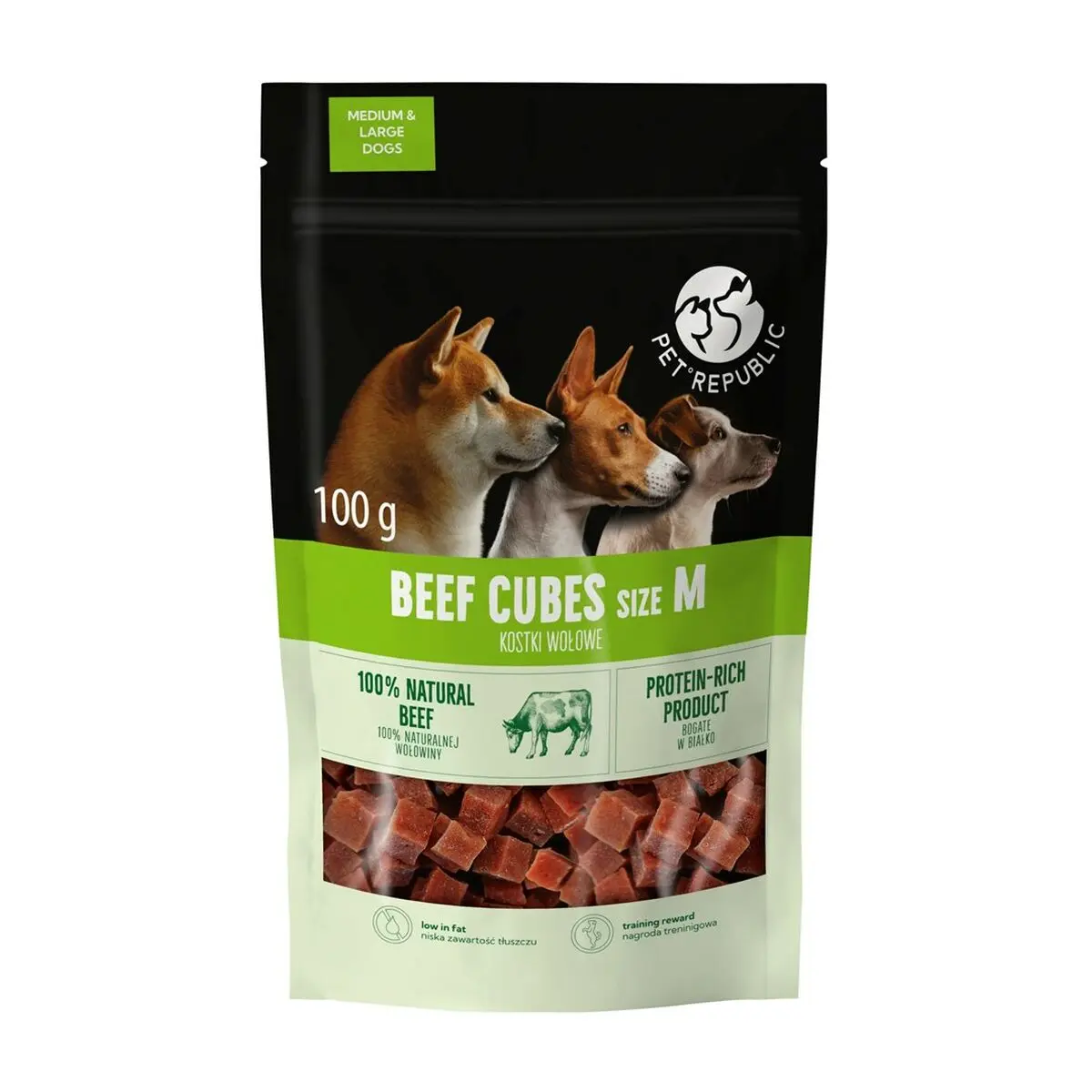 Snack per Cani PETREPUBLIC                                 Carne di manzo e vitello 100 g