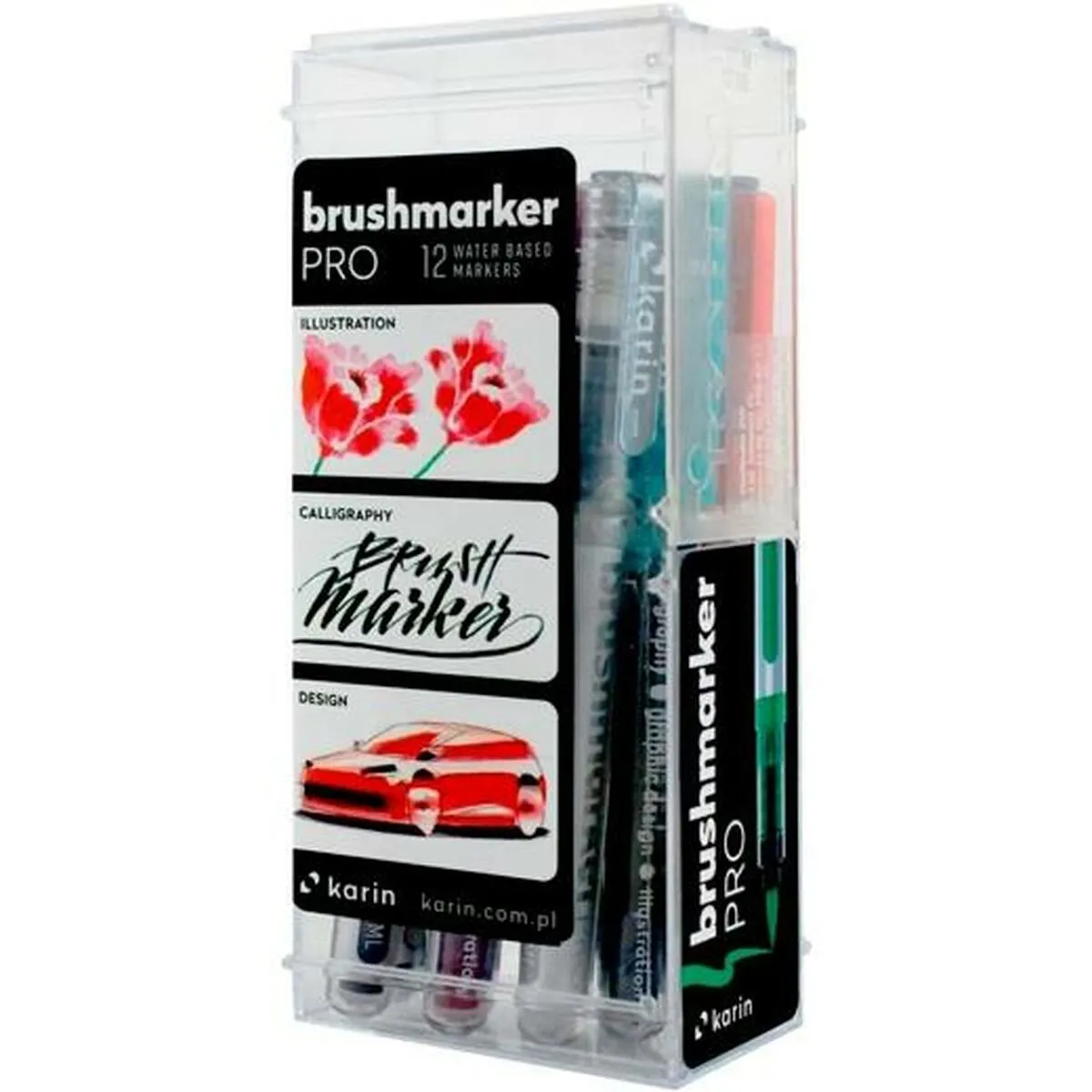 Set di Pennarelli Karin Brushmarker Pro - Basic Colours 12 Pezzi