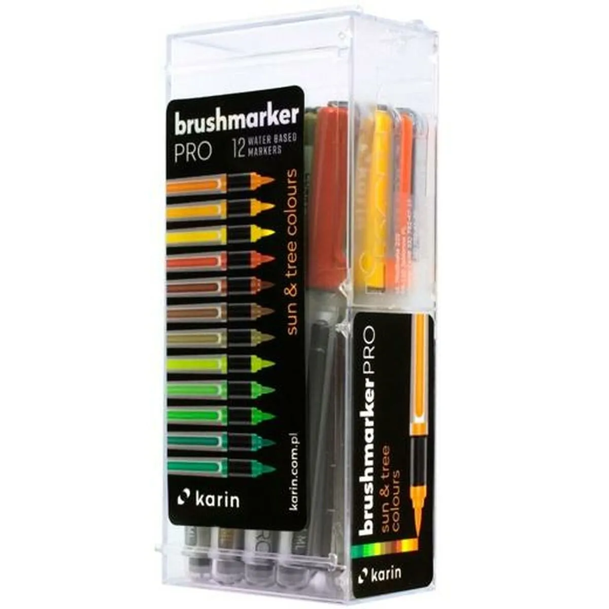 Set di Pennarelli Karin Brushmarker Pro - Sun and Tree Colours 12 Pezzi