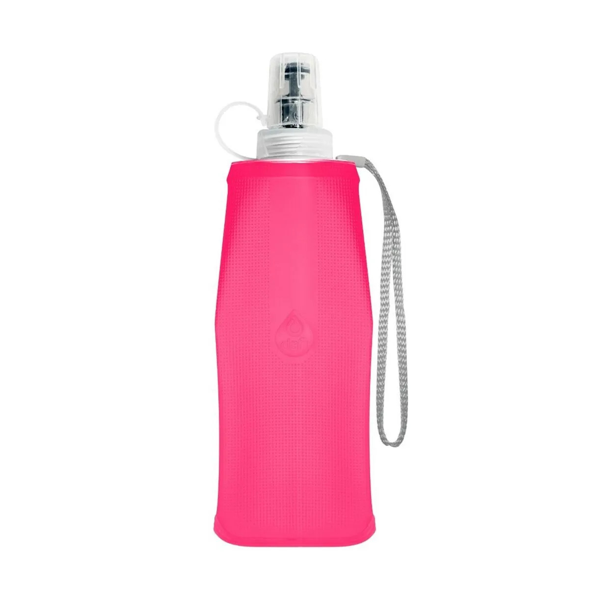 Bottiglia d'acqua Dafi Flexi Rosa Poliuretano Polietilene polipropilene Silicio 250 ml