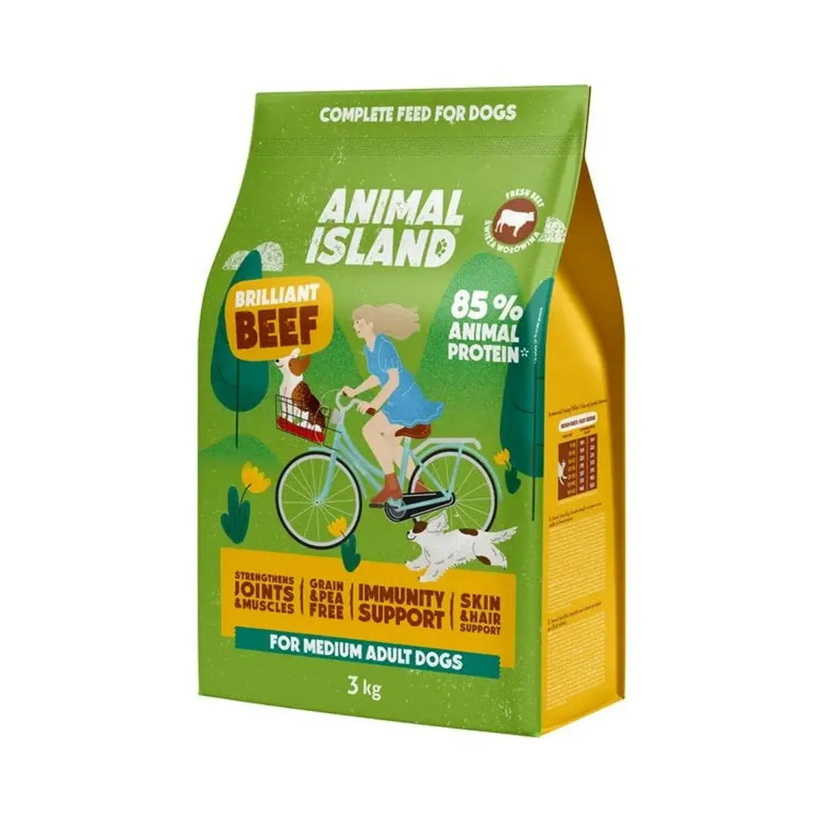 mangime ANIMAL ISLAND Brilliant beef Carne di vitello 3 Kg