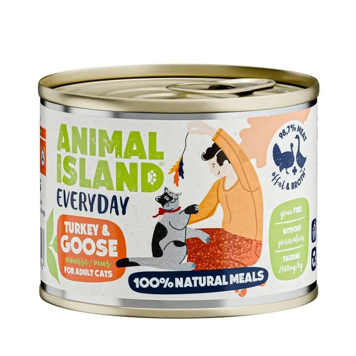 Cibo per gatti ANIMAL ISLAND Turkey 200 g