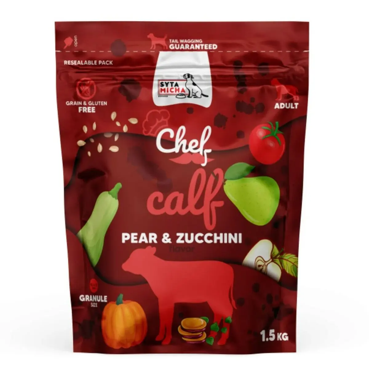 Io penso SYTA MICHA Chef Carne di vitello Zucchina Pera 1,5 Kg