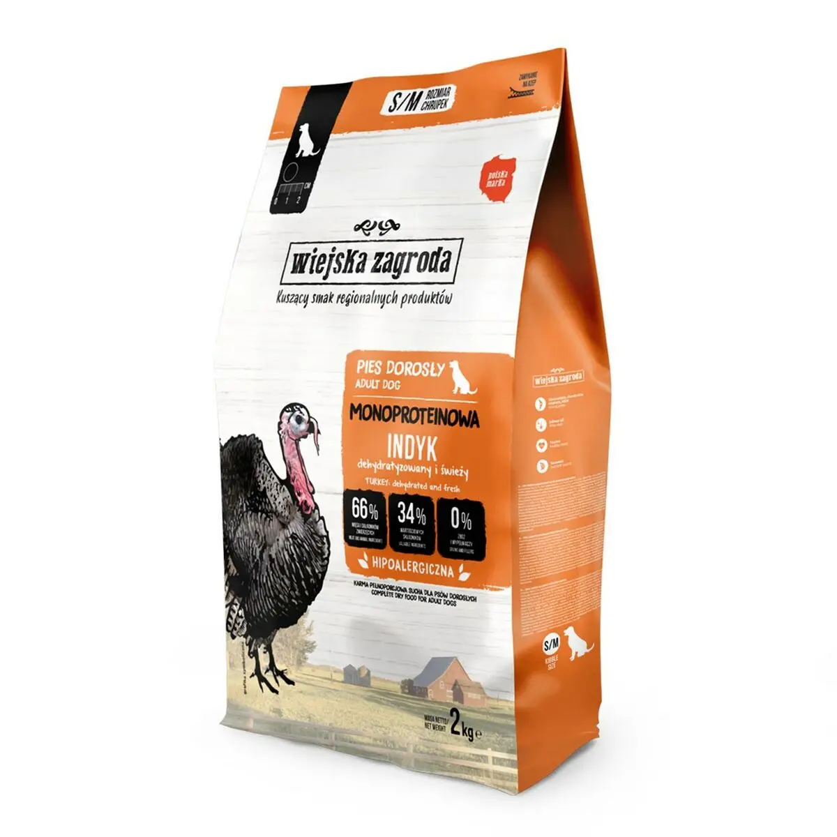 mangime WIEJSKA ZAGRODA Monoprotein Turkey Tacchino 2 Kg