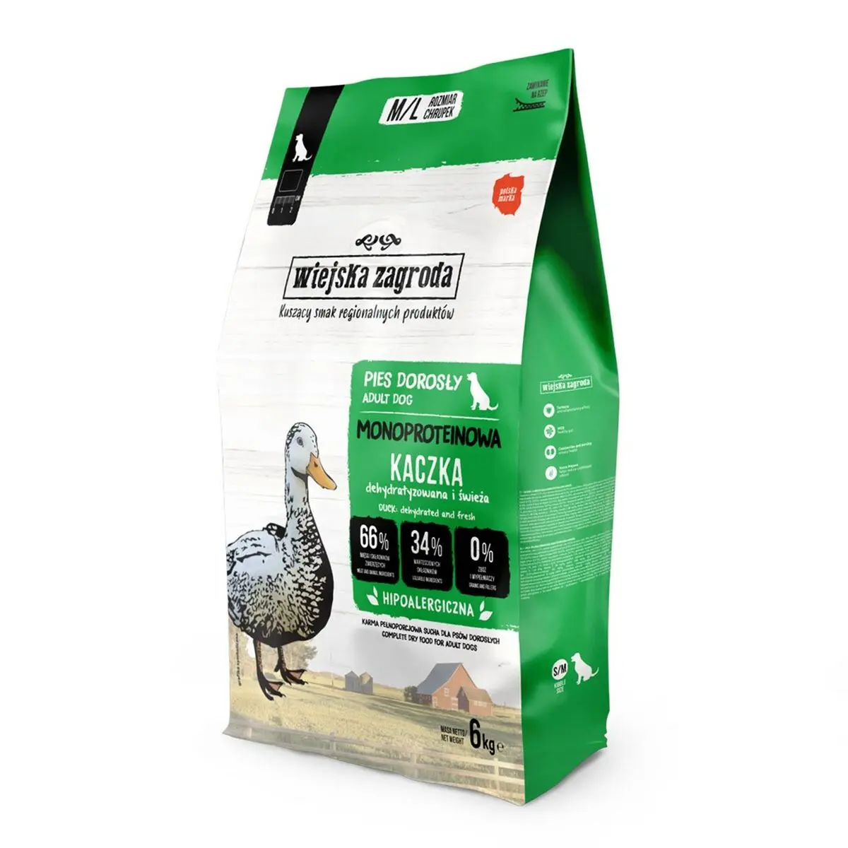 mangime WIEJSKA ZAGRODA Monoprotein Duck Anatra 6 Kg