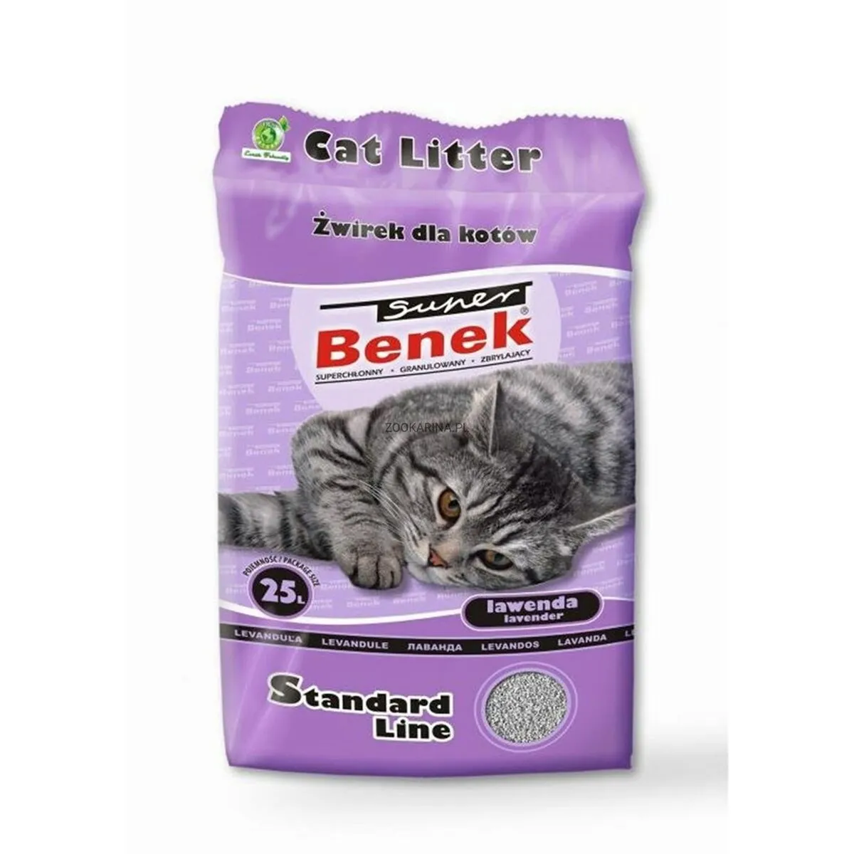 Sabbia per Gatti Super Benek                                 Lavanda 25 L