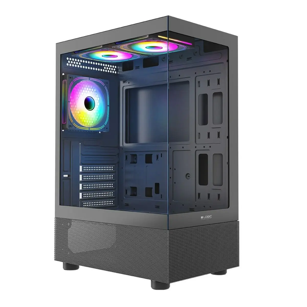 Case computer desktop ATX Logic LOOK ARGB Nero