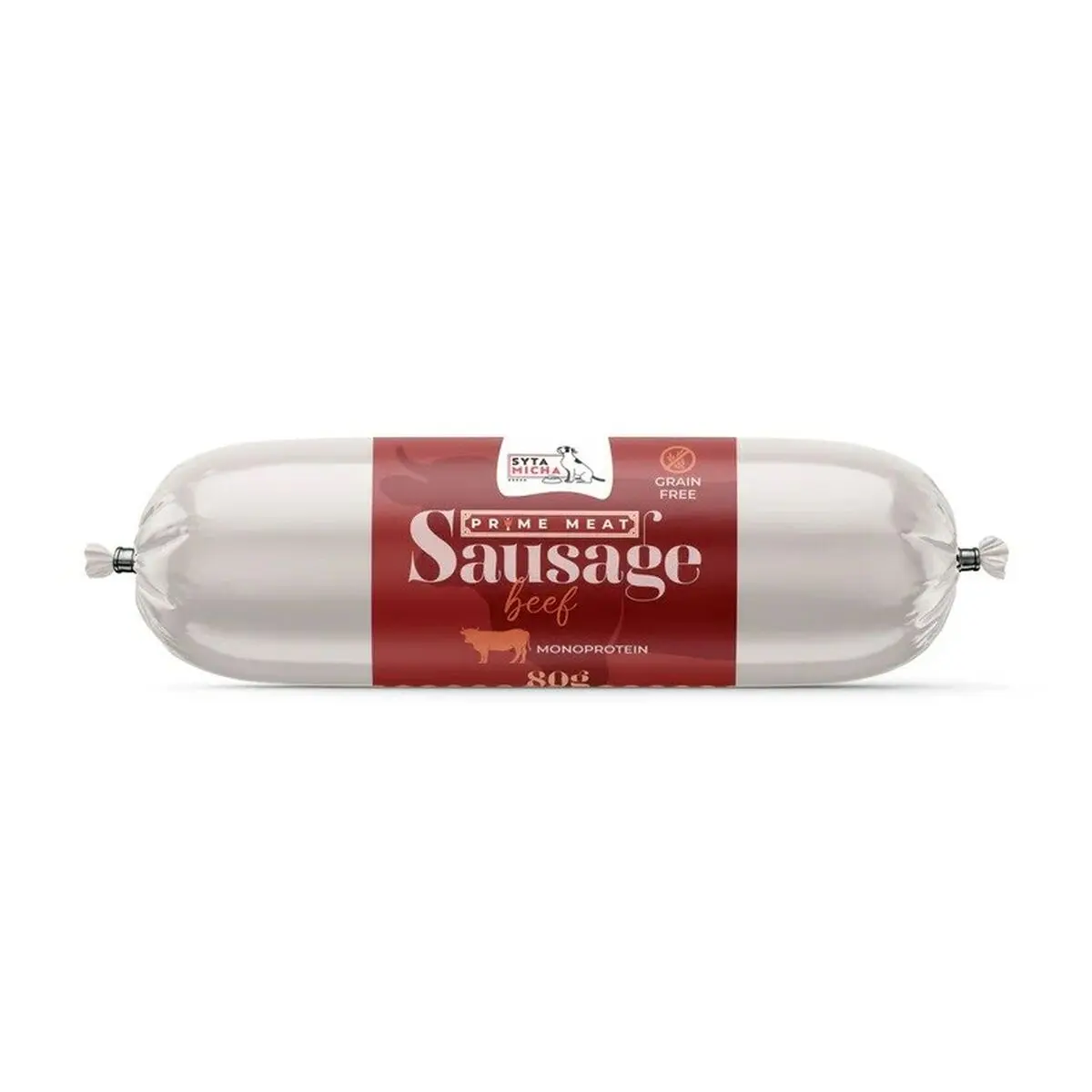 Snack per Cani SYTA MICHA Prime Meat Sausage Beef Carne di manzo e vitello 80 g