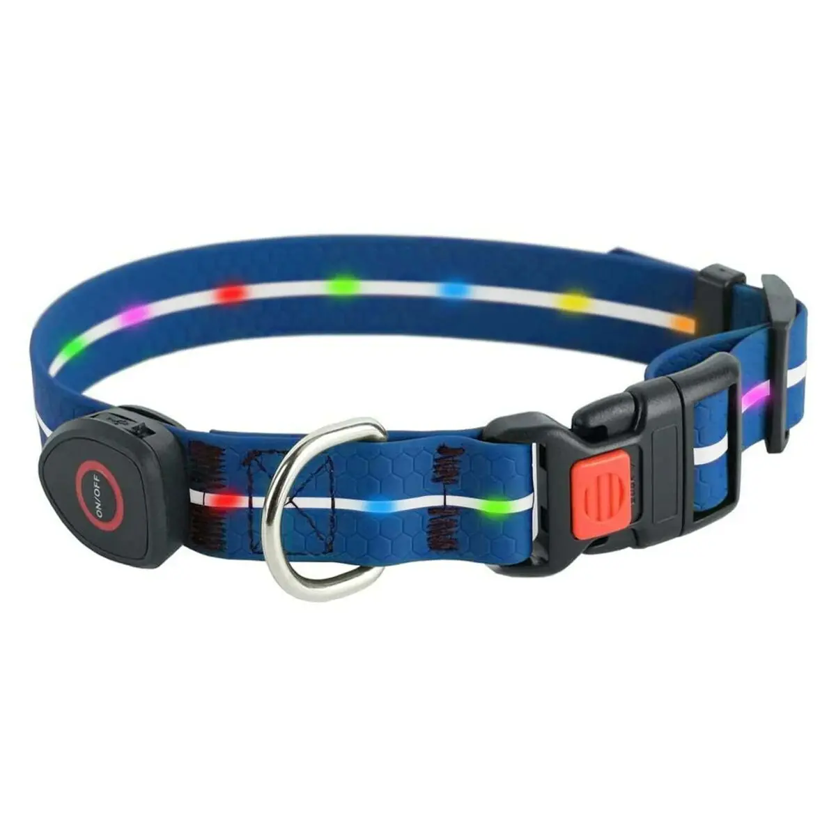 Collare per Cani Doggy Village MT7113 Azzurro 60 cm LED