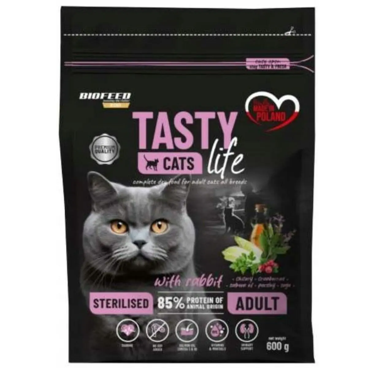 Cibo per gatti Biofeed Tasty Cats Life Coniglio