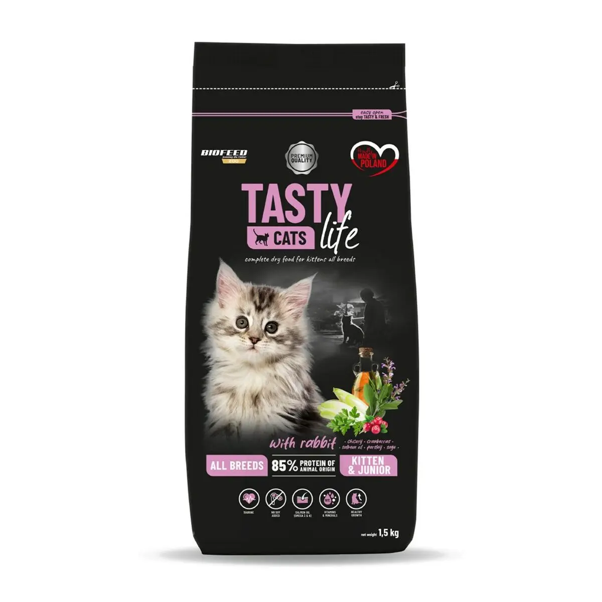 Cibo per gatti Biofeed Tasty Cats Life Coniglio 1,5 Kg