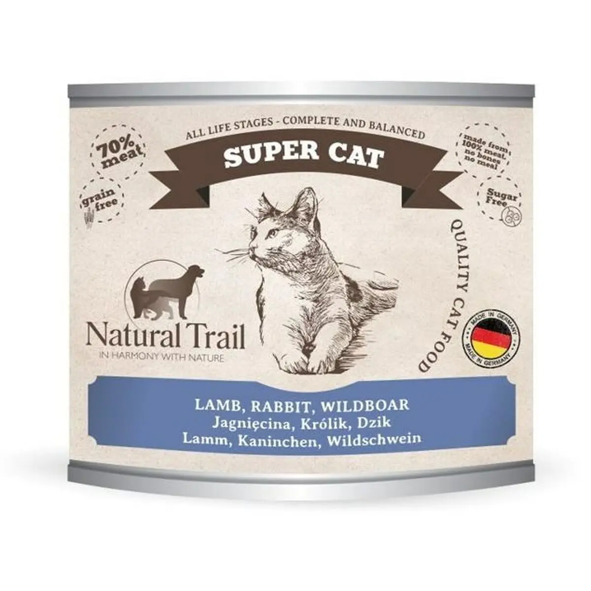 Cibo per gatti NATURAL TRAIL Super Cat 200 g