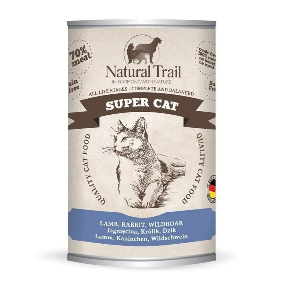 Cibo per gatti NATURAL TRAIL Super Cat Lamb 400 g