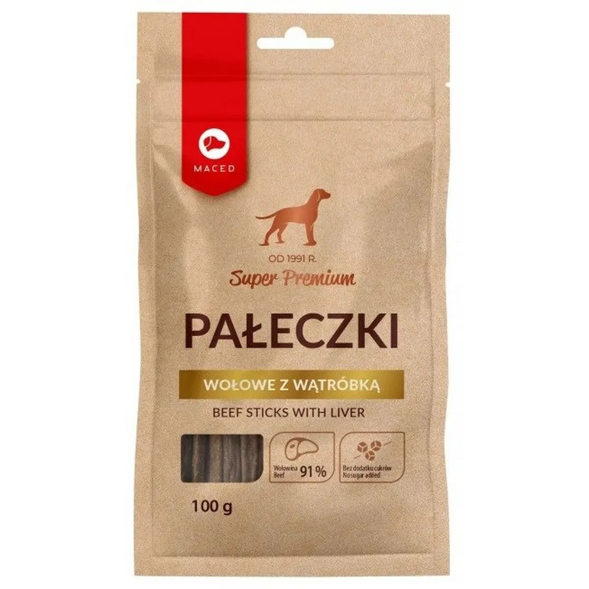 Snack per Cani Maced Carne di vitello 100 g