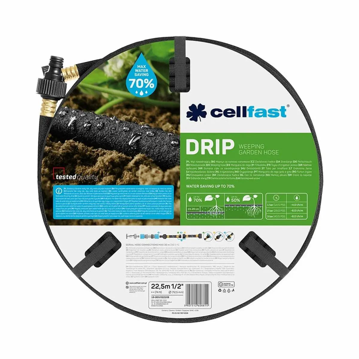 Pompa Cellfast 22,5 m Ø 12,5 mm Irrigazione a goccia