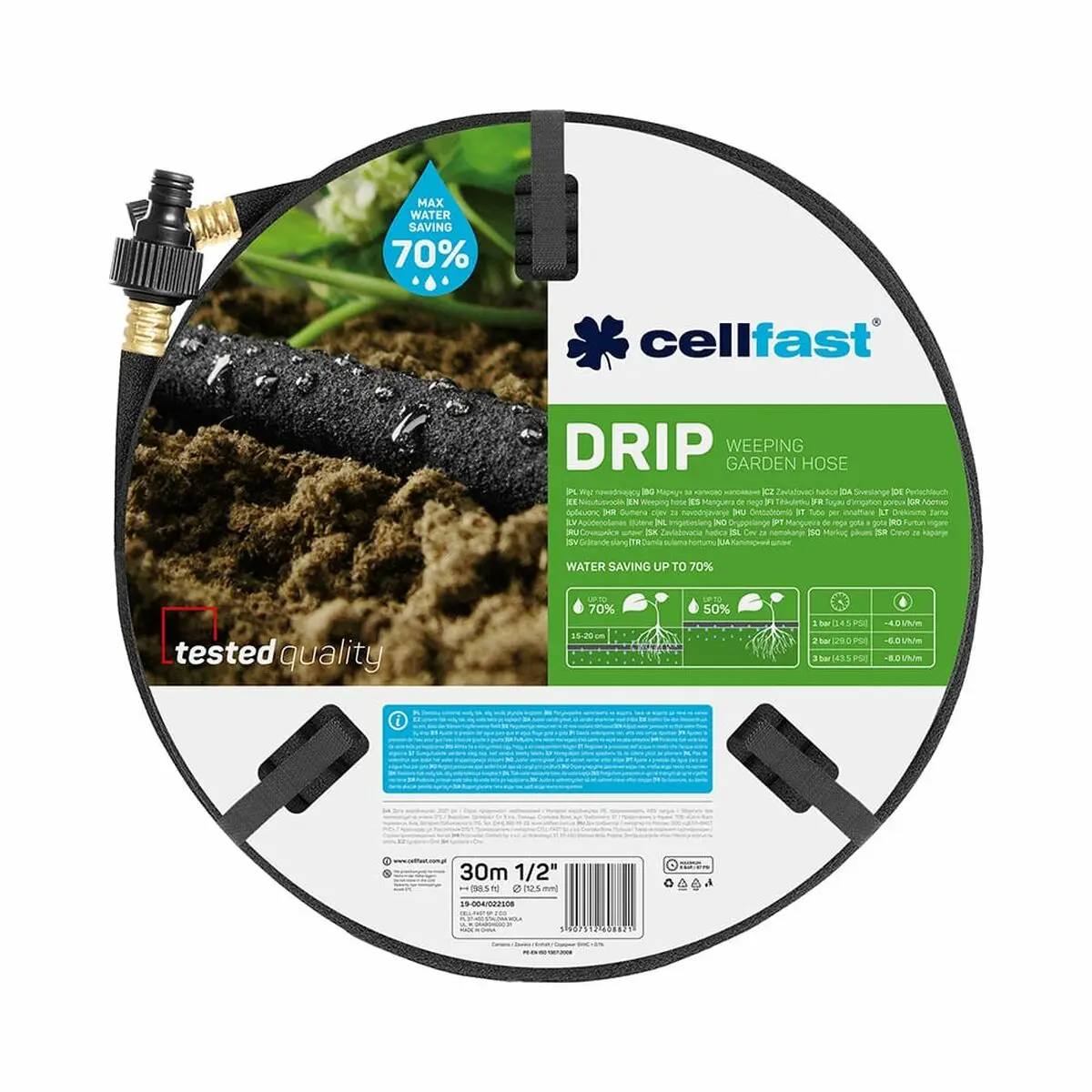 Pompa Cellfast 30 m Ø 12,5 mm Irrigazione a goccia