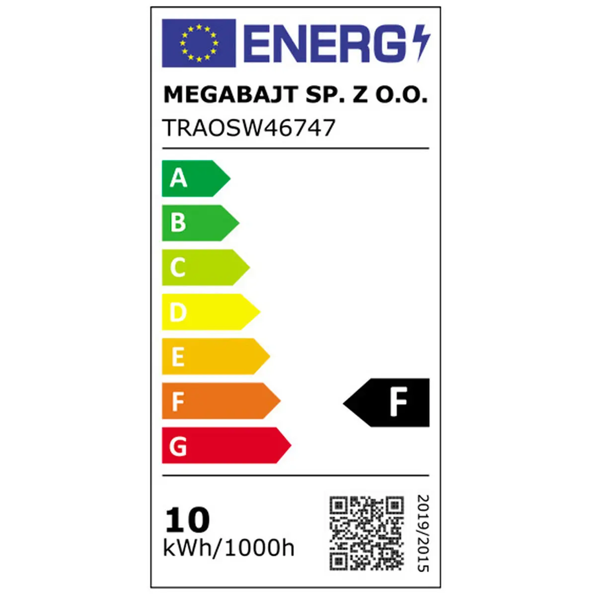 Anello led Tracer TRAOSW46747 Nero Metallo Acciaio inossidabile Alluminio 10 W 1300 lm