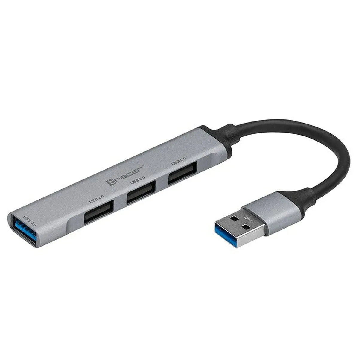 Hub USB 4 Porte Tracer TRAPOD47000 Grigio