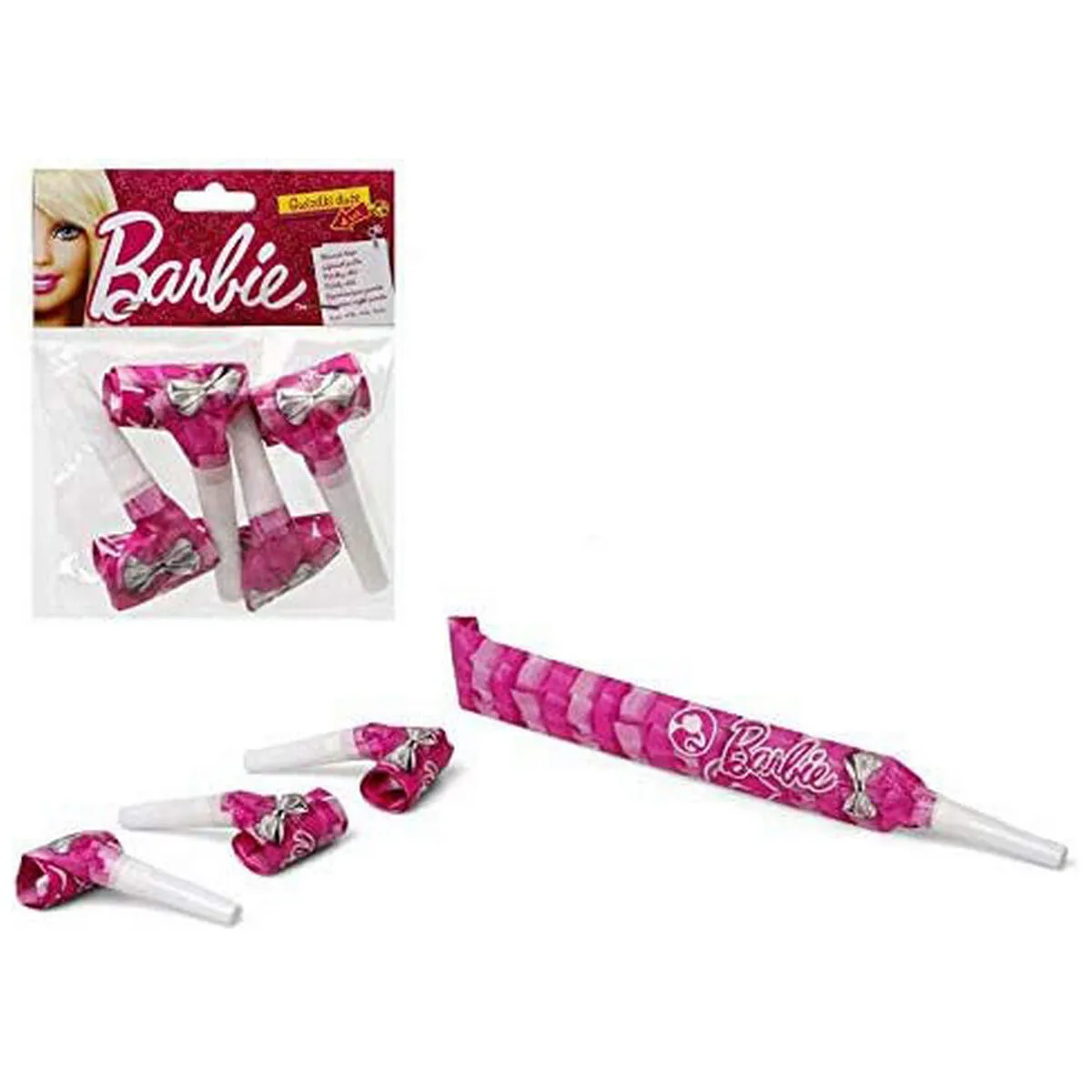 Set Articoli per feste Barbie Fischietto 4 Unità