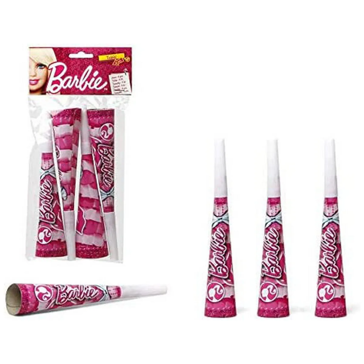 Set Articoli per feste Barbie Tromba 20 cm 4 Unità