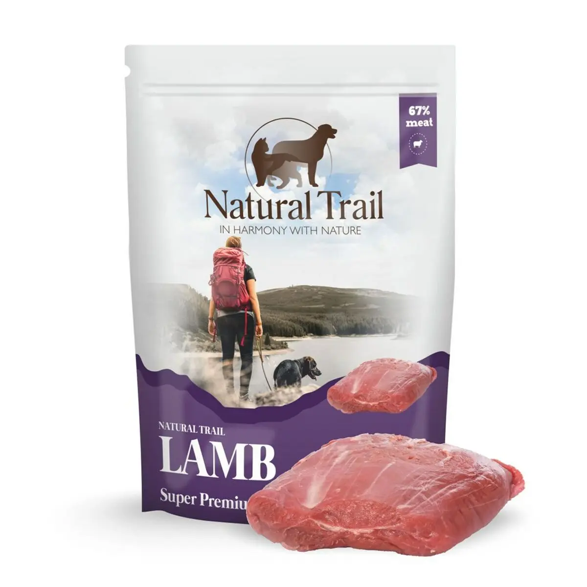 Cibo umido NATURAL TRAIL Pouch Lamb 500 g