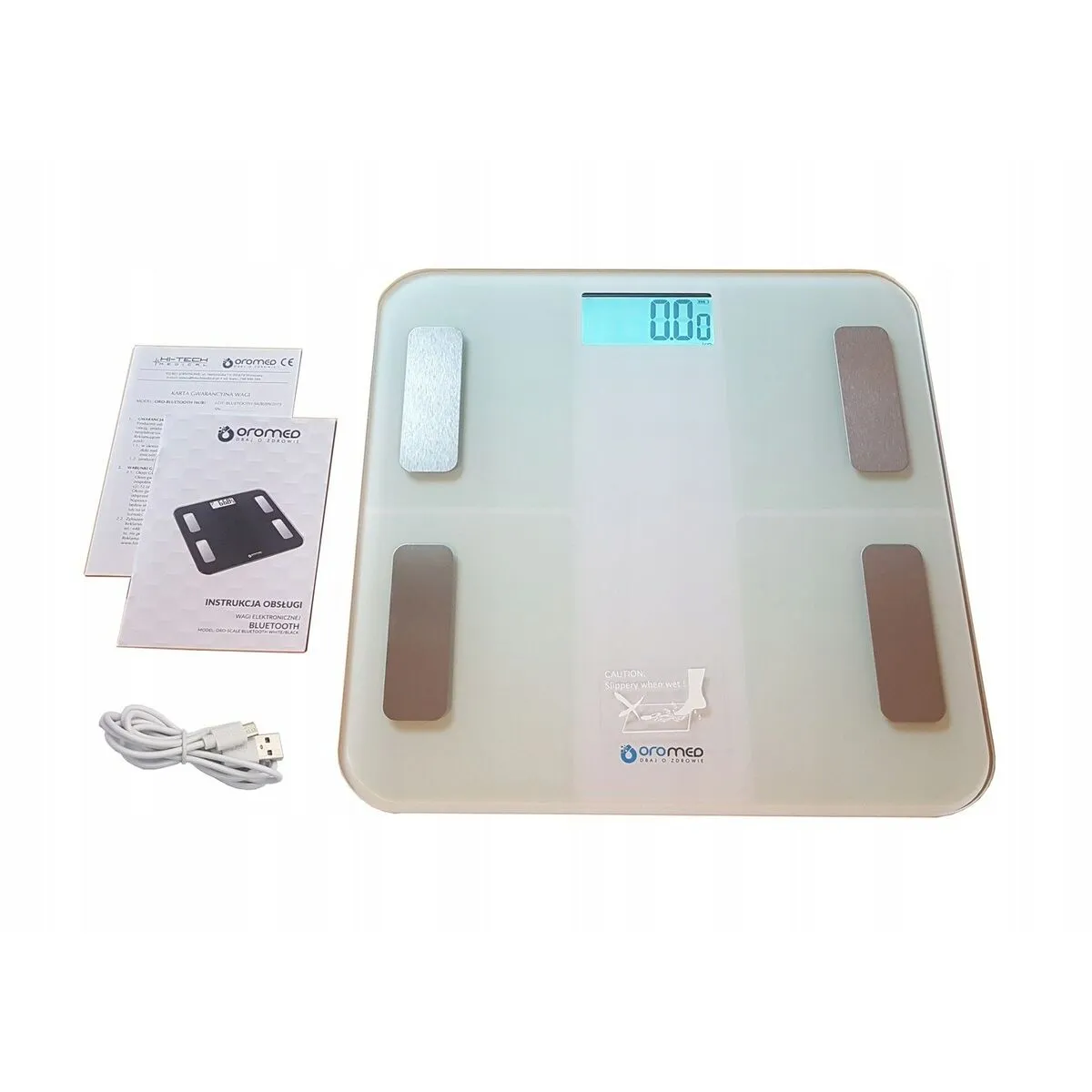 Bilancia Digitale da Bagno Oromed ORO-SCALE Bianco Acrilico 180 kg