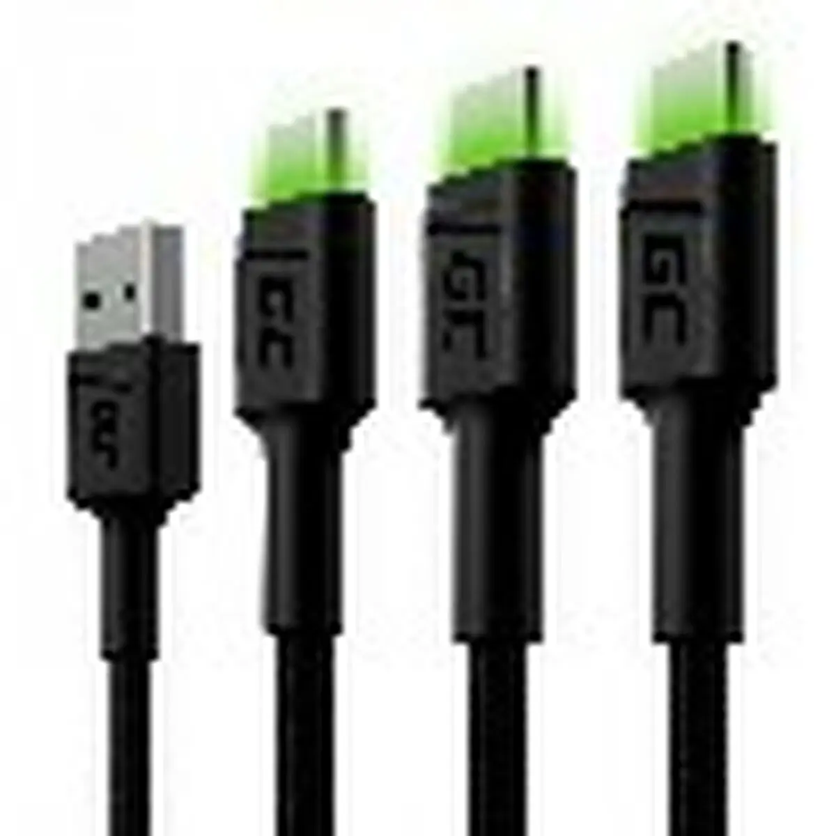 Cavo USB Green Cell KABGCSET03 Nero 2 m