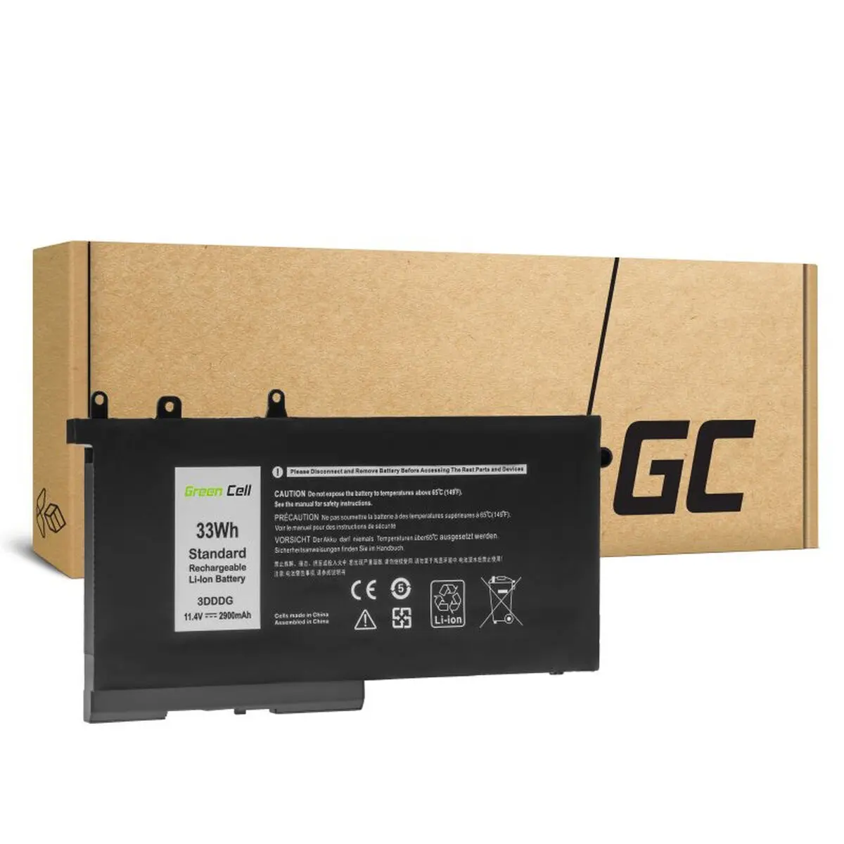 Batteria per Laptop Green Cell 3DDDG Nero 2900 mAh