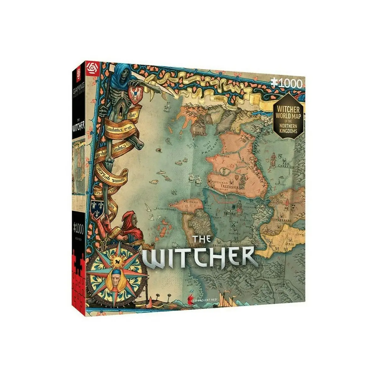 Puzzle Cenega Publishing The Witcher: Northern Kingdom Map 1000 Pezzi