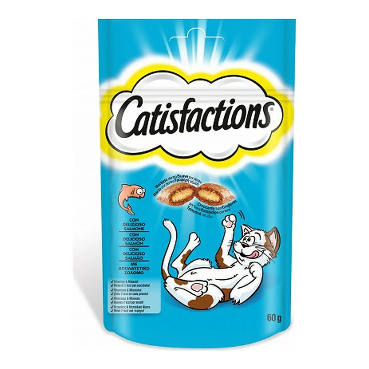 Cibo per gatti Catisfactions Snack Salmone (60 g)