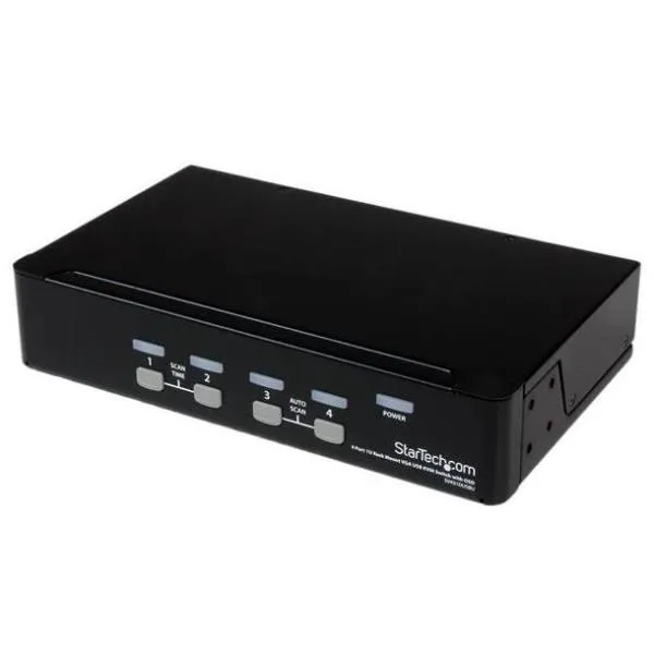 SWITCH KVM USB 4 PORTE 1U OSD