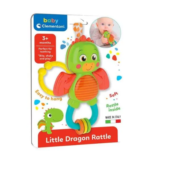 RATTLES TEETHING DINOSAUR