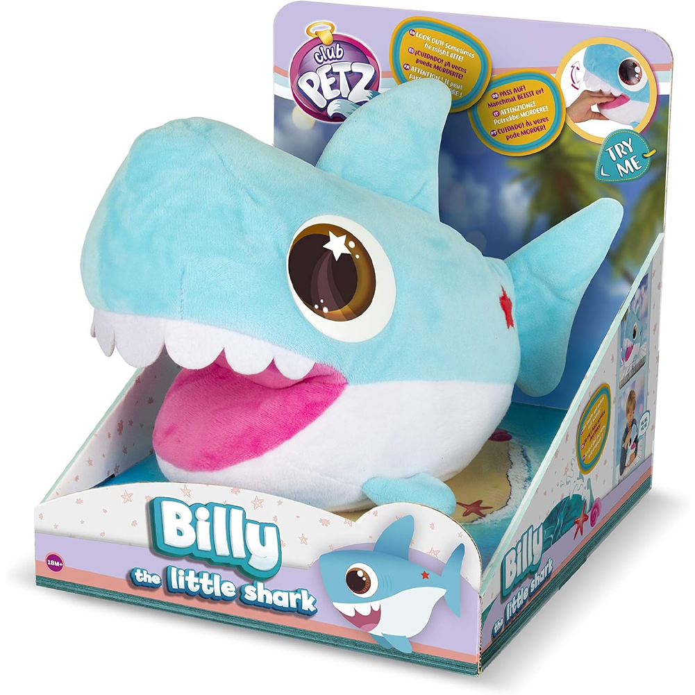 Club Petz Billy Cucciolo di Squalo Peluche con Luci e Suoni Idea Regalo (1)