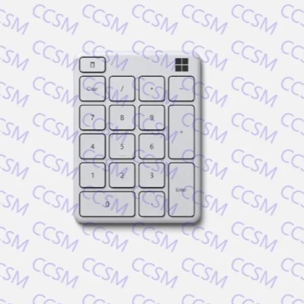 STAND ALONE NUMBER PAD WHITE