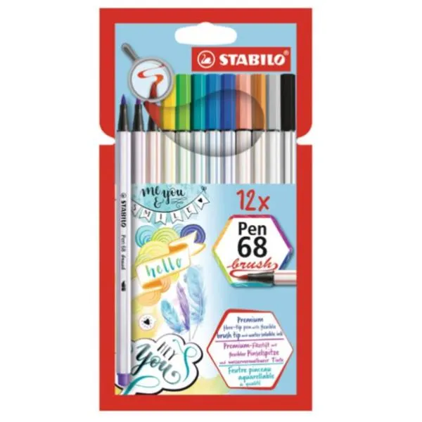 AST12 PEN 68 BRUSH CARDBOARD