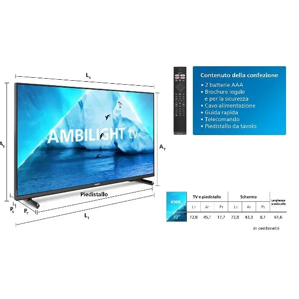 32 FHD SMART TV AMBILIGHT