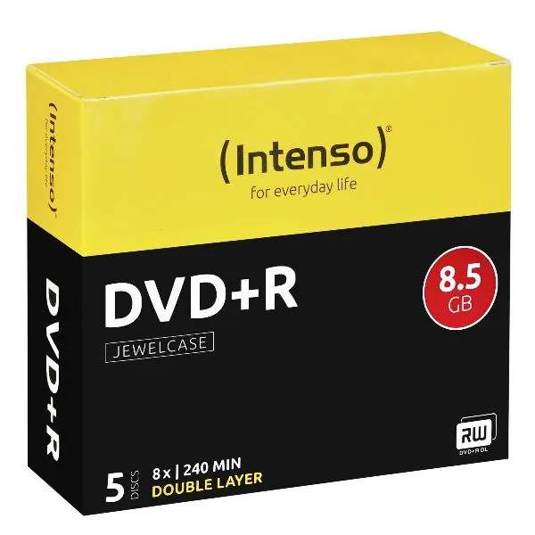 DVDR 8.5GB 8X JEWEL CASE 5 PZ.